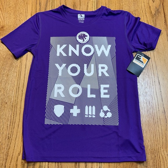 Size Boys Med Overwatch League Los Angeles Gladiators Know Your‎ Role Tee Shirt - Picture 1 of 6
